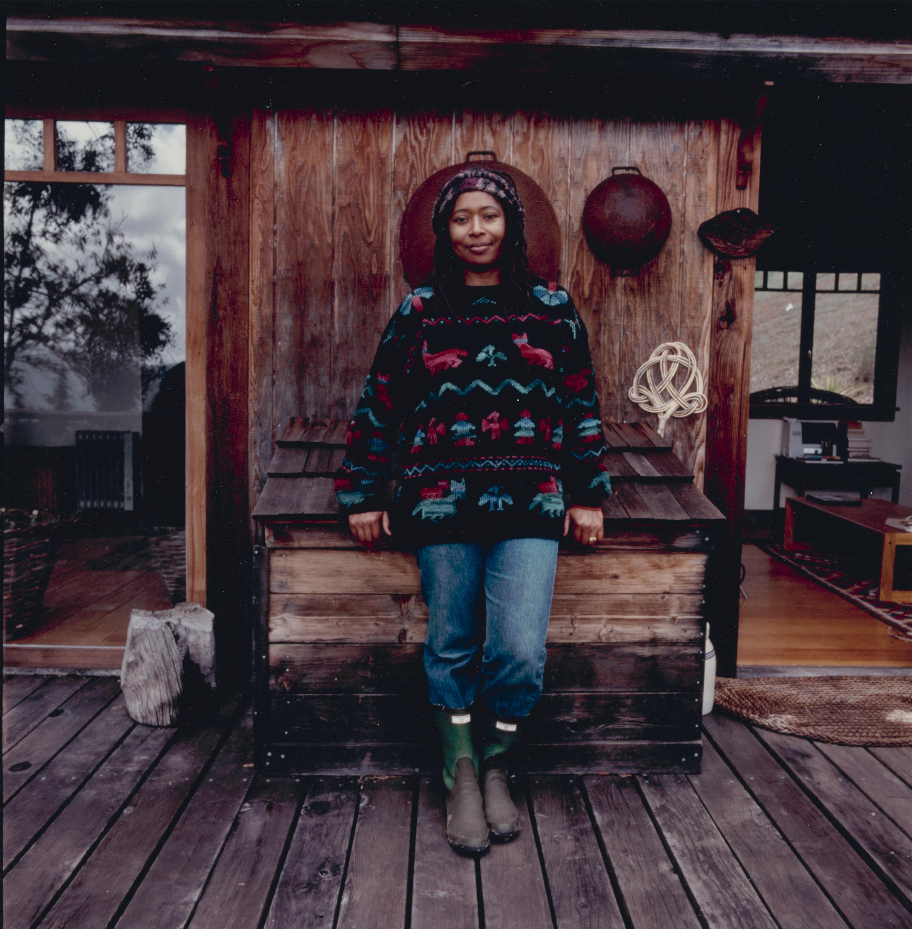 Alice Walker in an outdoor setting