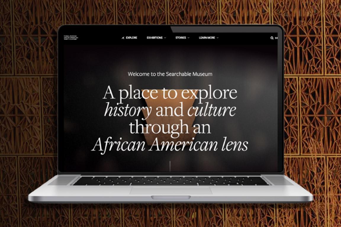 A screenshot of the Searchable Museum website