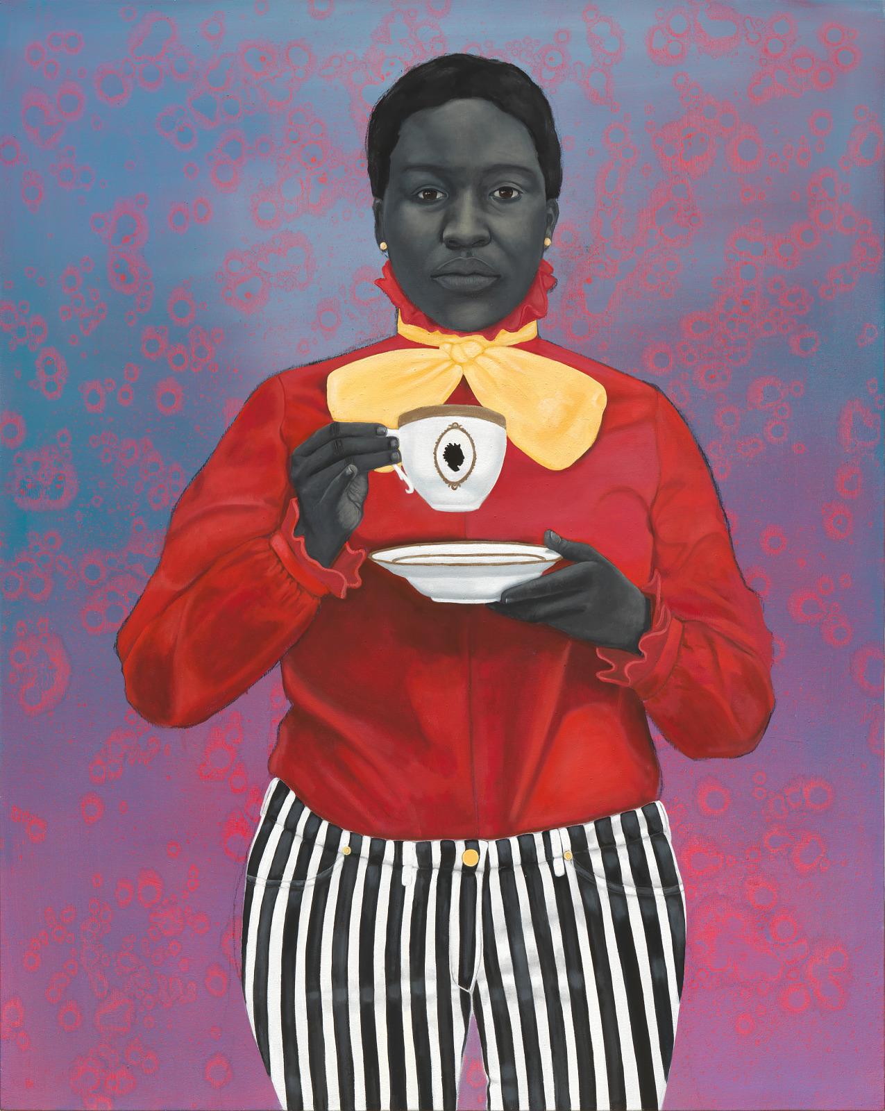 Amy Sherald Queenie Painting