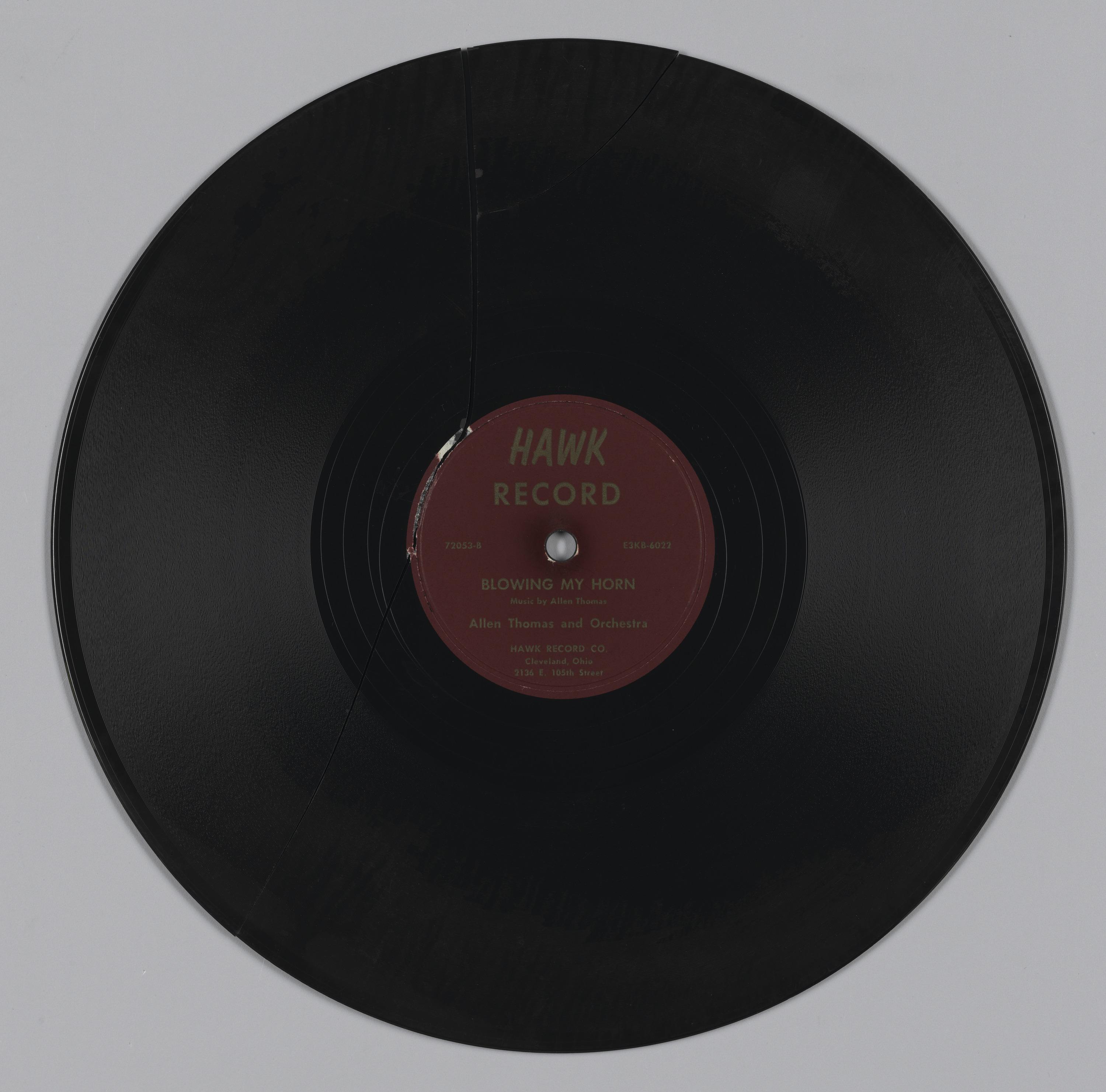Record album with a red label.