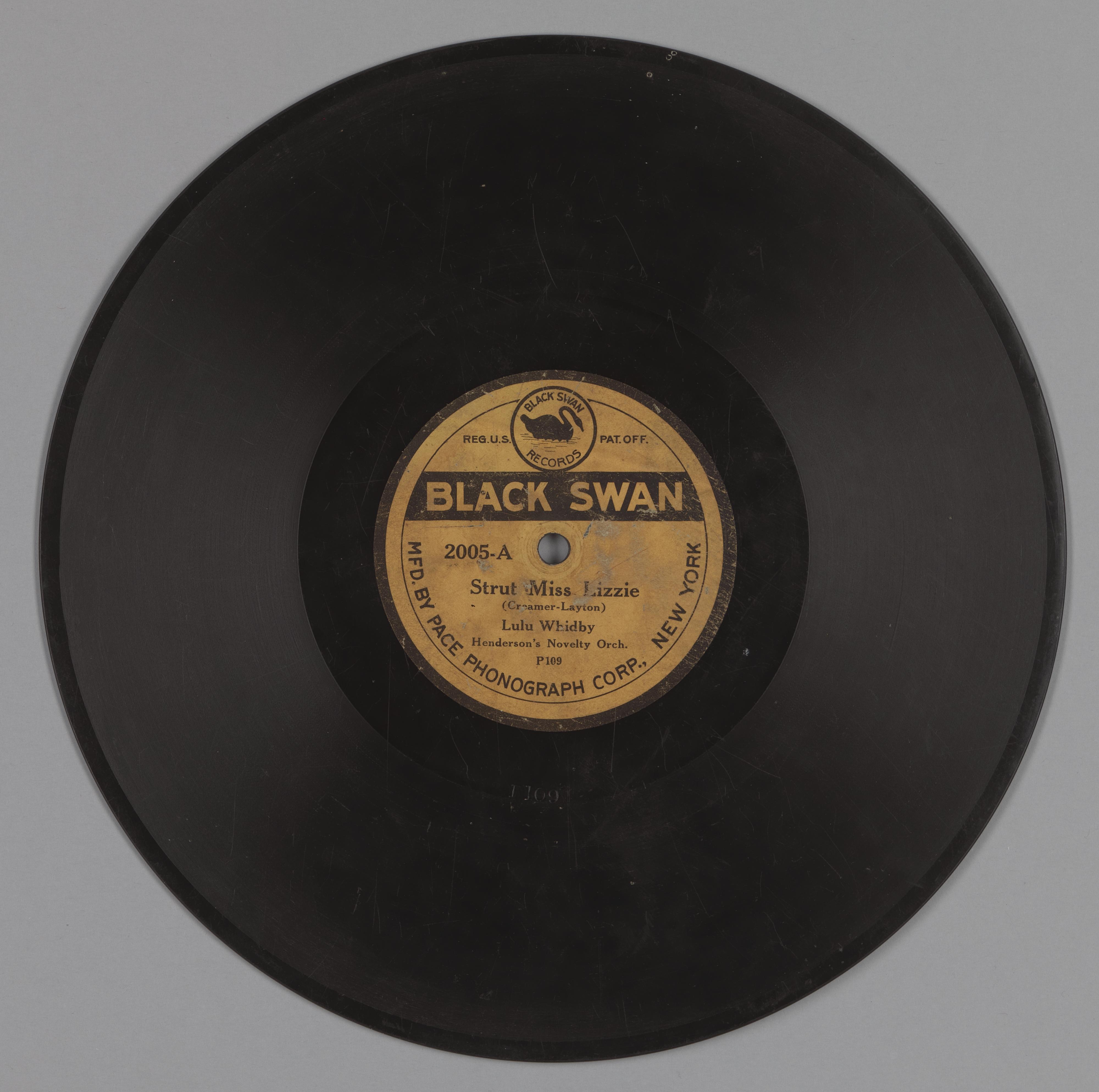 A record album for Black Swan Records.