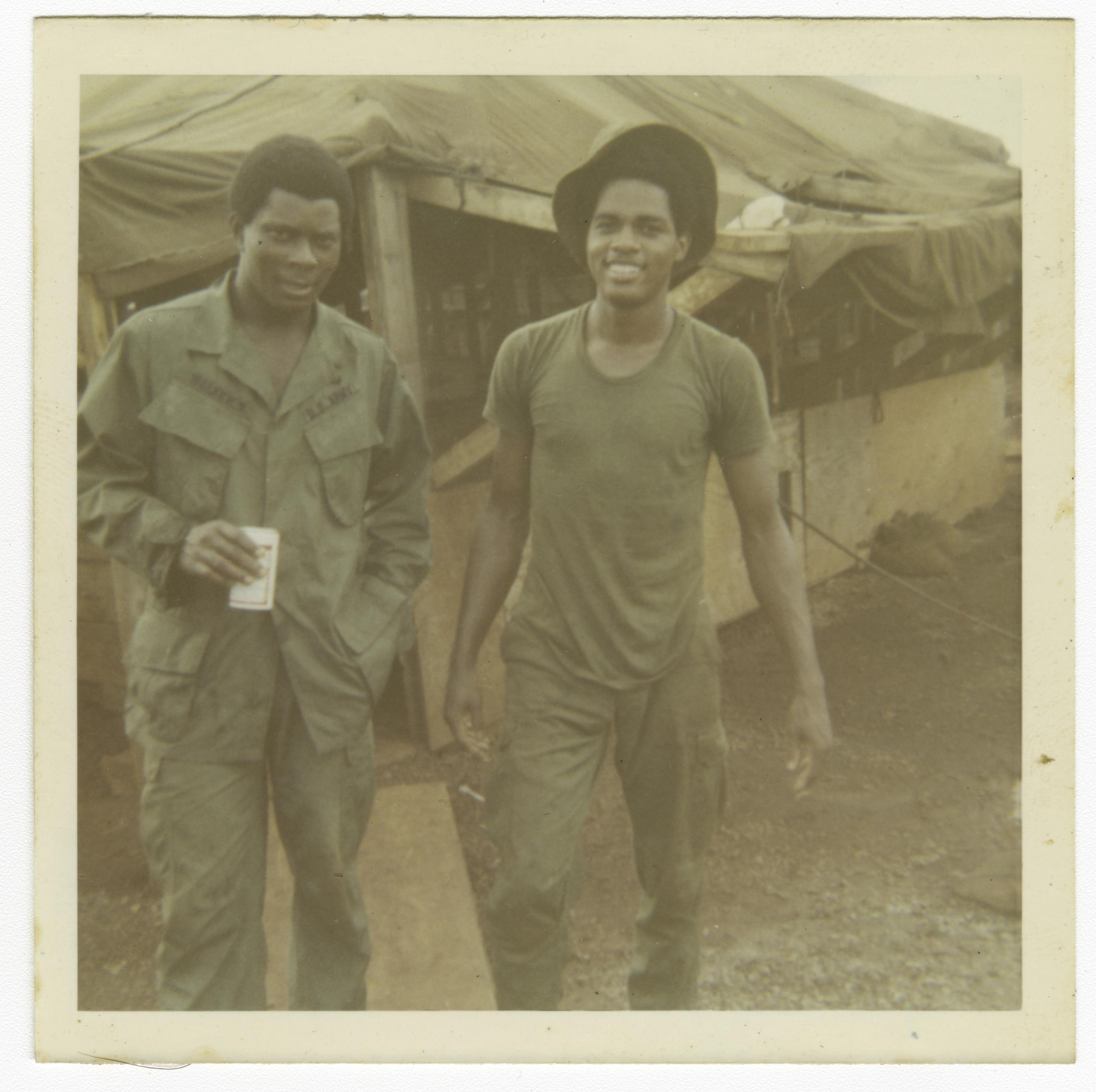 Photograph of two American soldiers in Vietnam