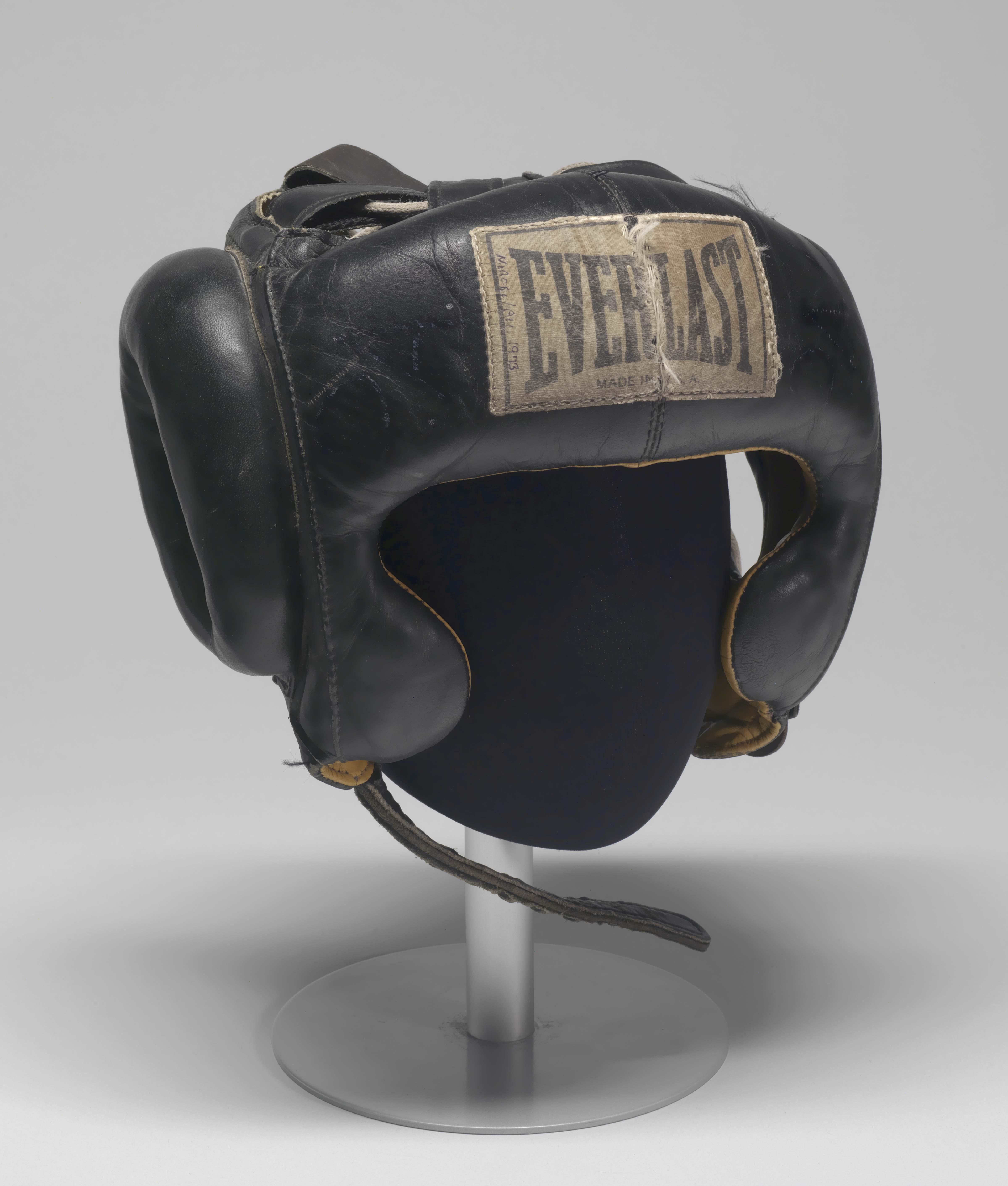 Boxing headgear worn by Muhammad Ali