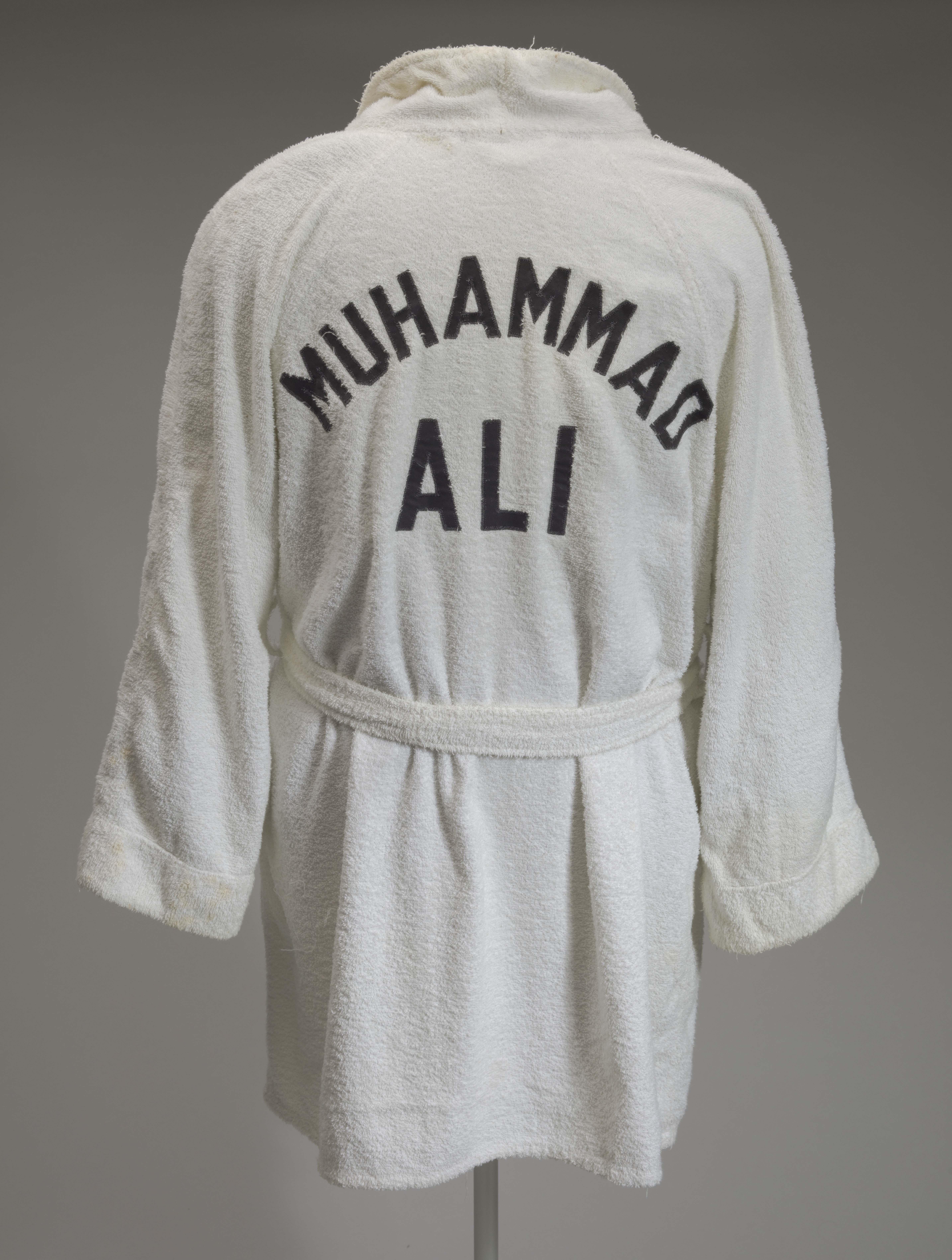 Training robe worn by Muhammad Ali at the 5th Street Gym, 1964