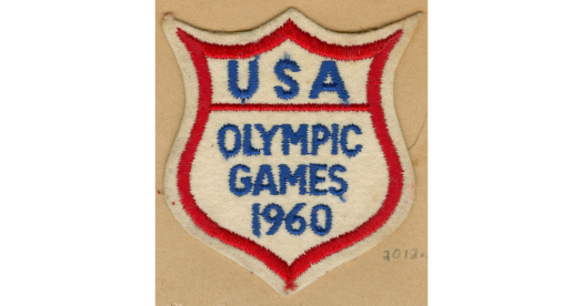 USA Olympic patch for the 1960 Summer Games in Rome owned by Dick Howard.