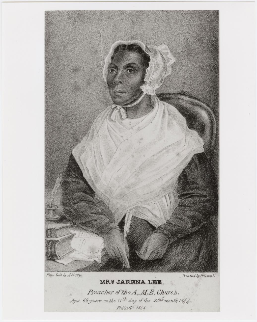 Black and white portrait of Jarena Lee