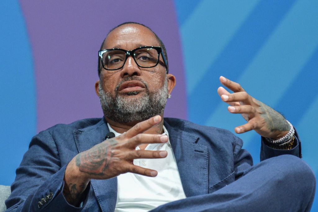 Producer Kenya Barris speaks on stage during the Omnicom session at the Cannes Lions 2019