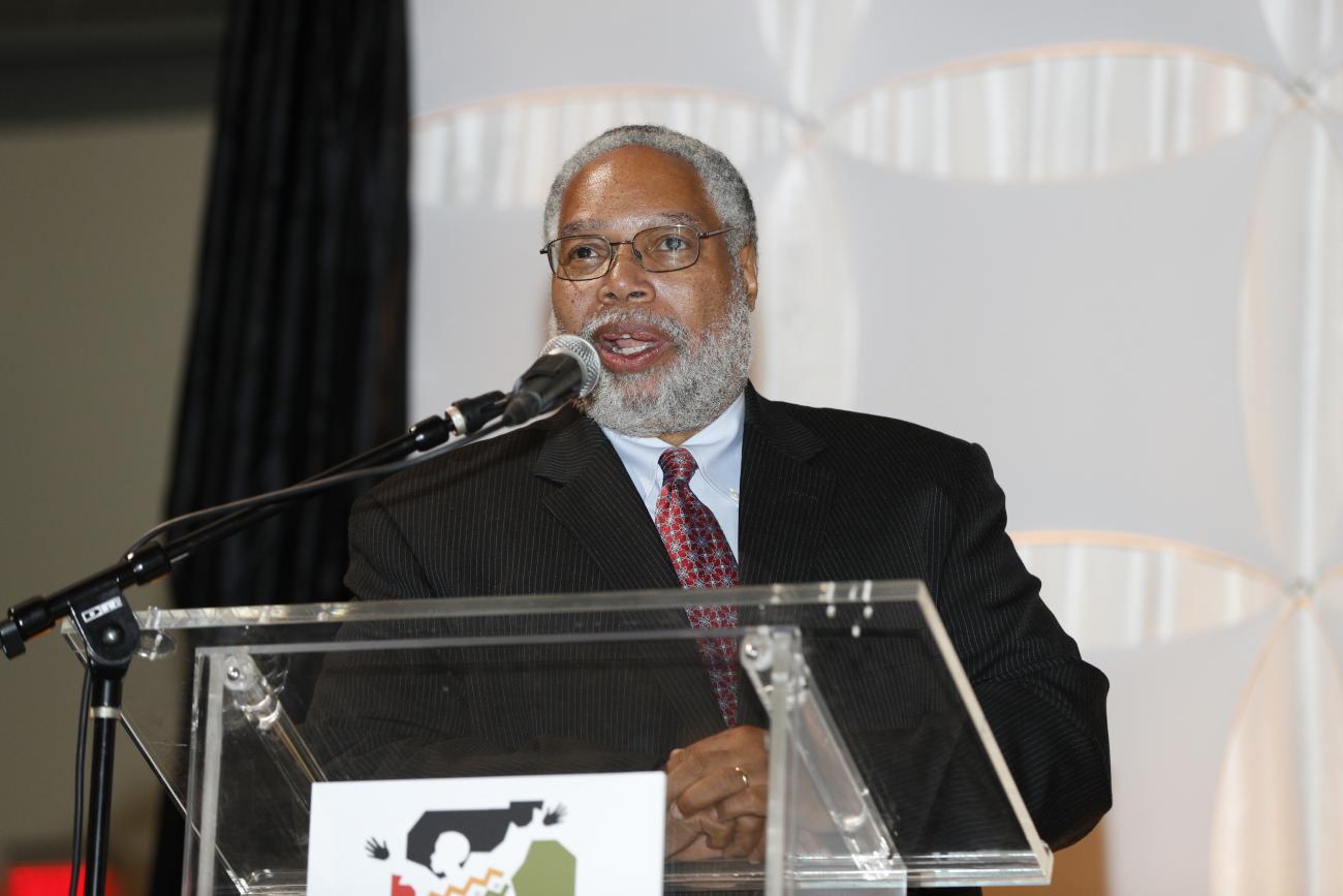 Smithsonian Museum Secretary Lonnie Bunch is seen at the Kentucky Center for African American Heritage Museum on September 25, 2019 in Louisville, Kentucky.