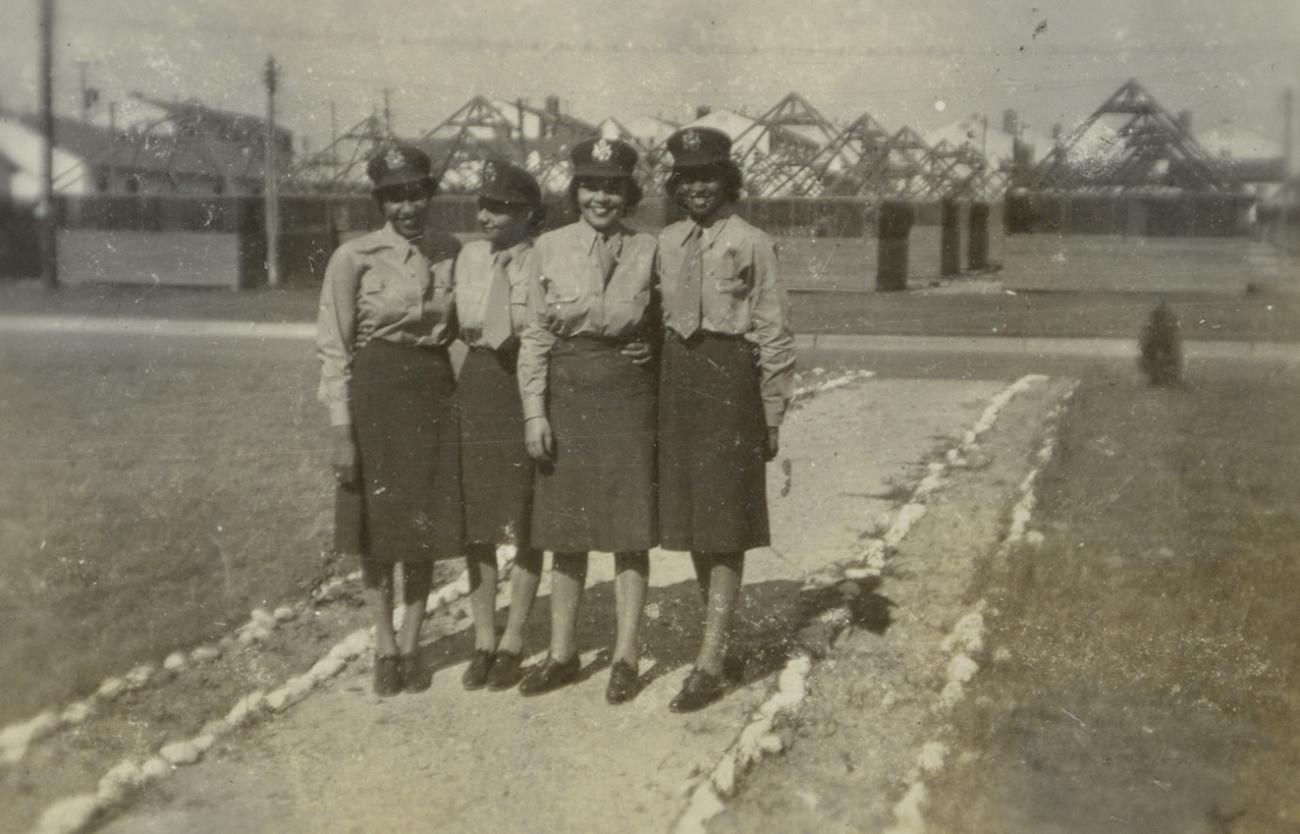 Photograph of four ANC nurses outside.