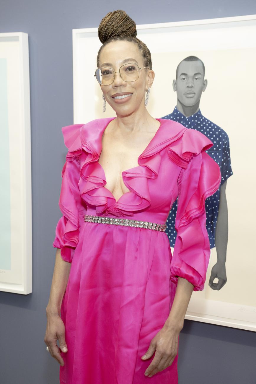 Amy Sherald attends New York Academy of Art Tribeca Ball Honors Amy Sherald in 2023