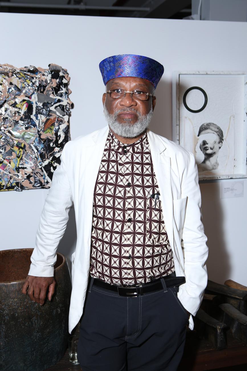 Chester Higgins, Jr.  during an art event in New York City in 2017