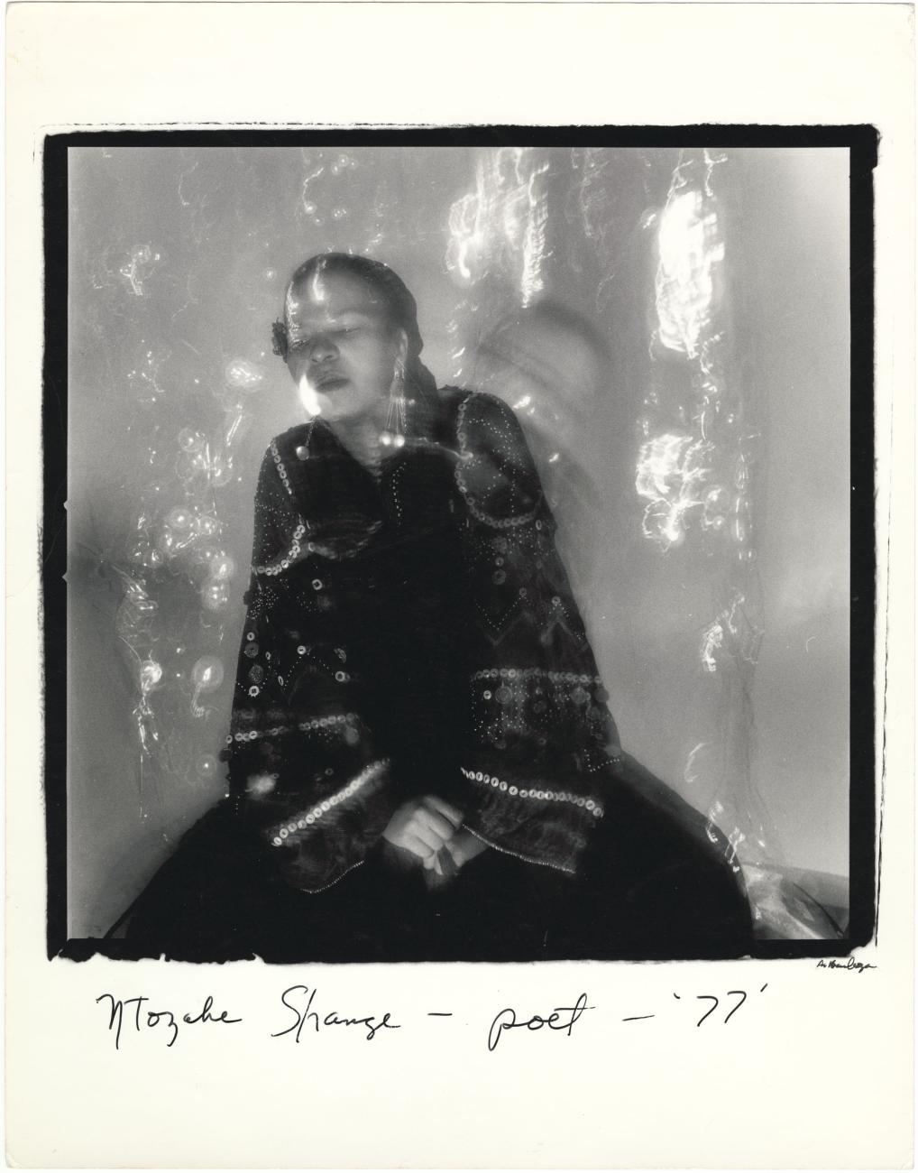 Portrait of poet and playwright Ntozake Shange