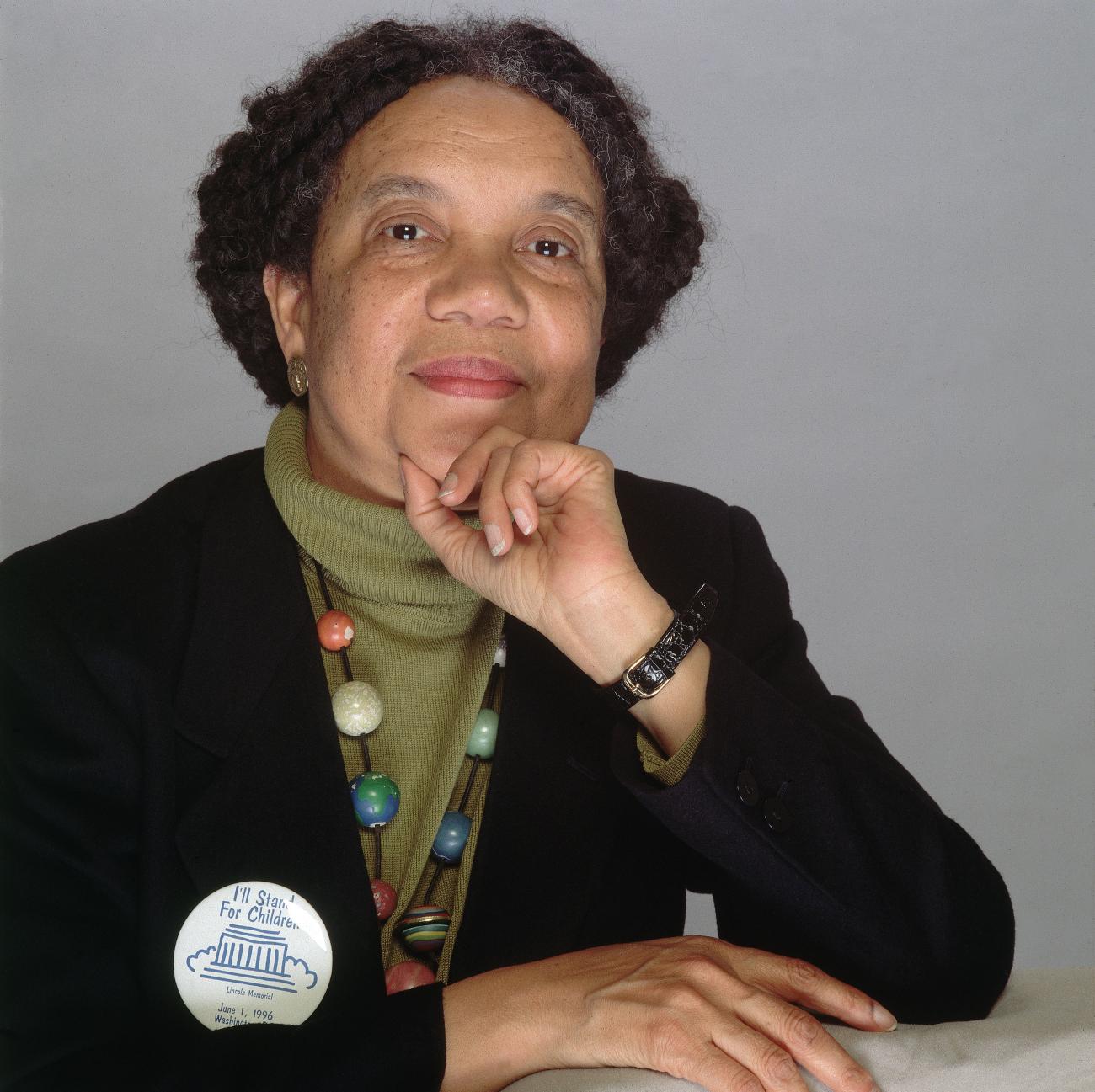 Picture of attorney and activist Marian Wright Edelman who established the Children’s Defense Fund in 1973.