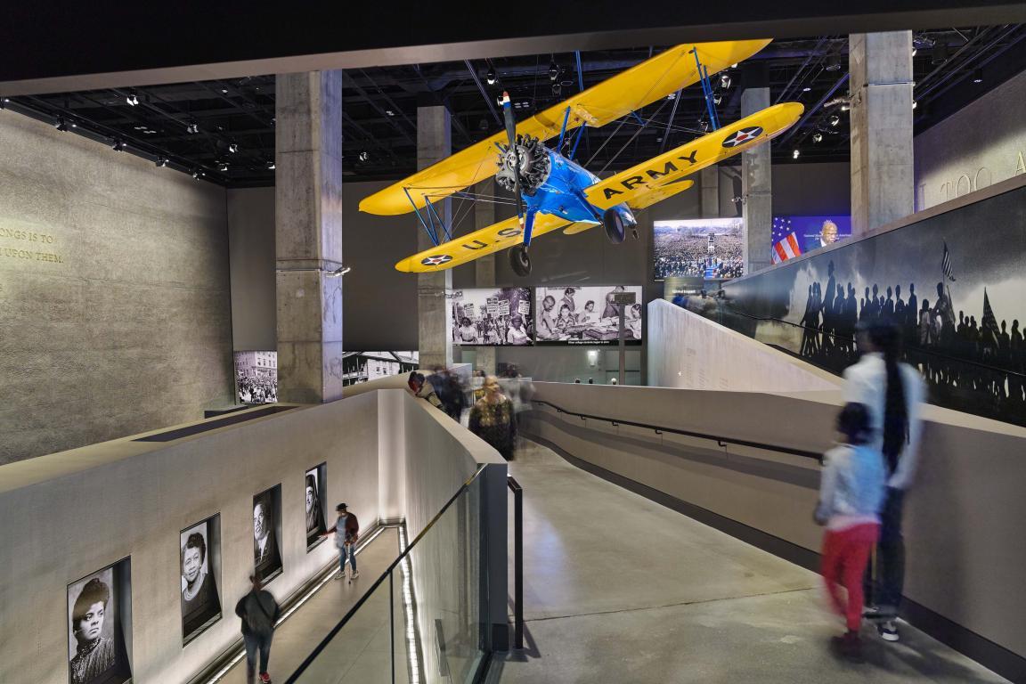 World War II-era PT-13 Stearman in NMAAHC