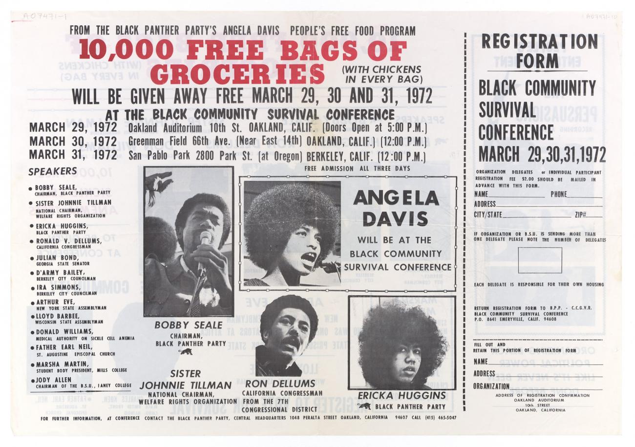 Flier for the Black Community Survival Conference
