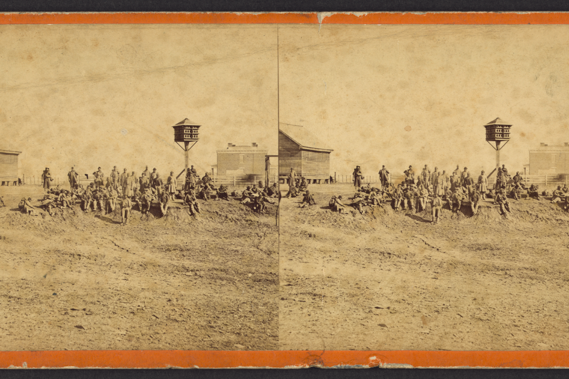 Wounded colored soldiers at Aikens Landing photographed between 1862 and 1865.