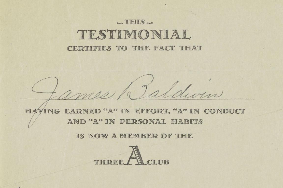 Baldwin's Three A Club Certificate