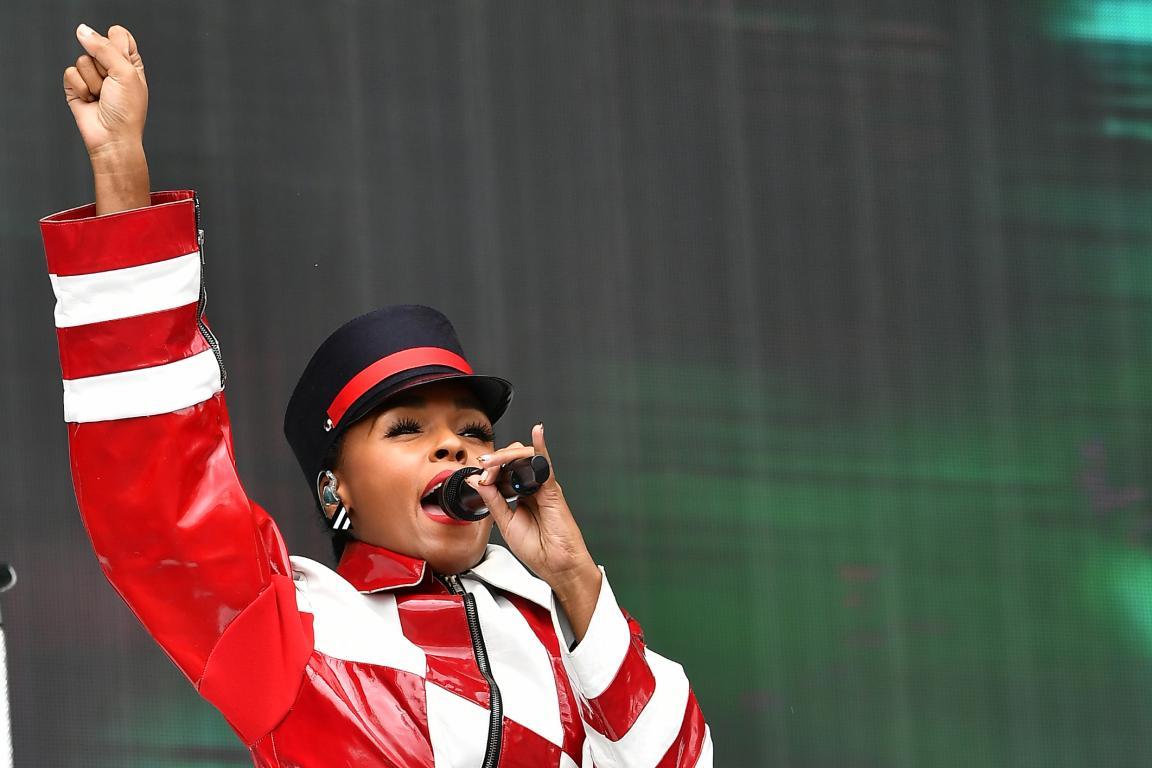 Janelle Monáe on stage