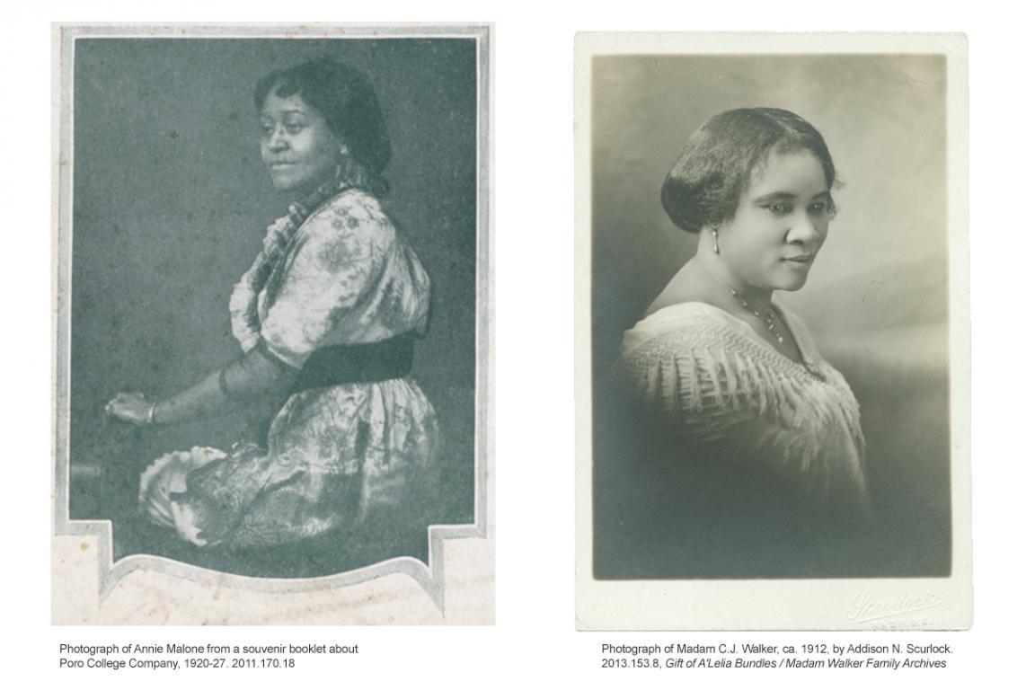 Photographs of Annie Malone and Madam C.J. Walker