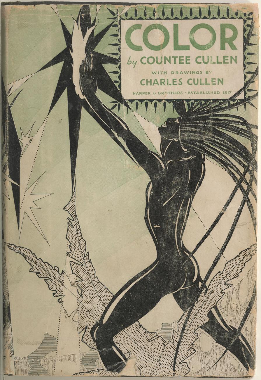 Green, black, and white cover of "Color" by Countee Cullen.