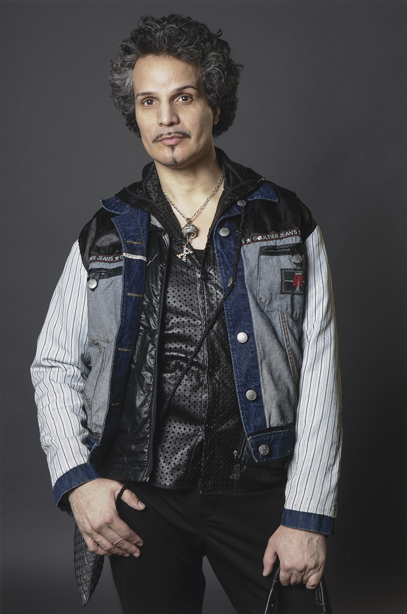 A color photographic portrait of Hector Xtravaganza, captured in Manhattan in 2018.