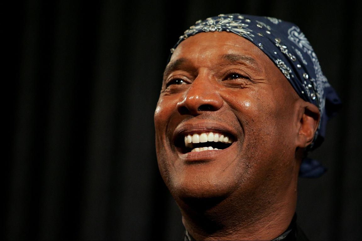 Comedian Paul Mooney takes part in a discussion panel after the world premiere screening of "That's What I'm Talking About" at The Museum of Television & Radio January 30, 2006 in New York City.