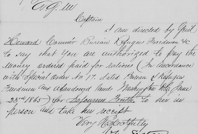 a Freedmen's Bureau document.