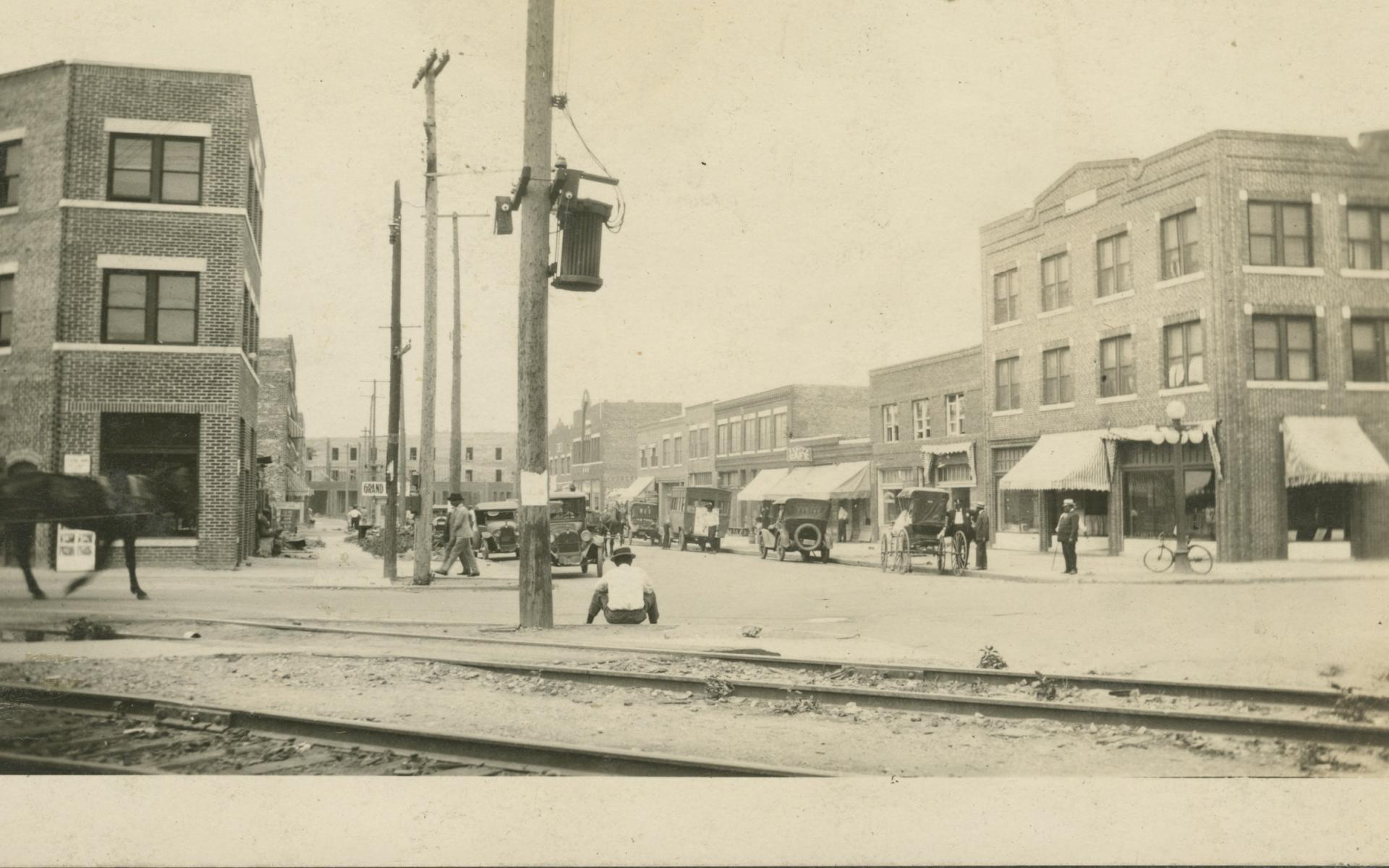 A street scene in Tulsa, Oklahoma.