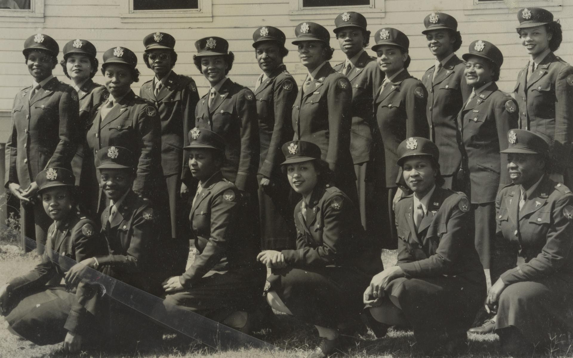 Portrait of army nurses at Tuskegee Army Air Field.
