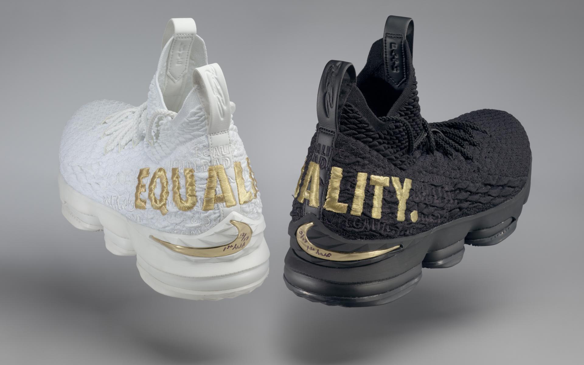 LeBron James, EQUALITY, Nike basketball shoes
