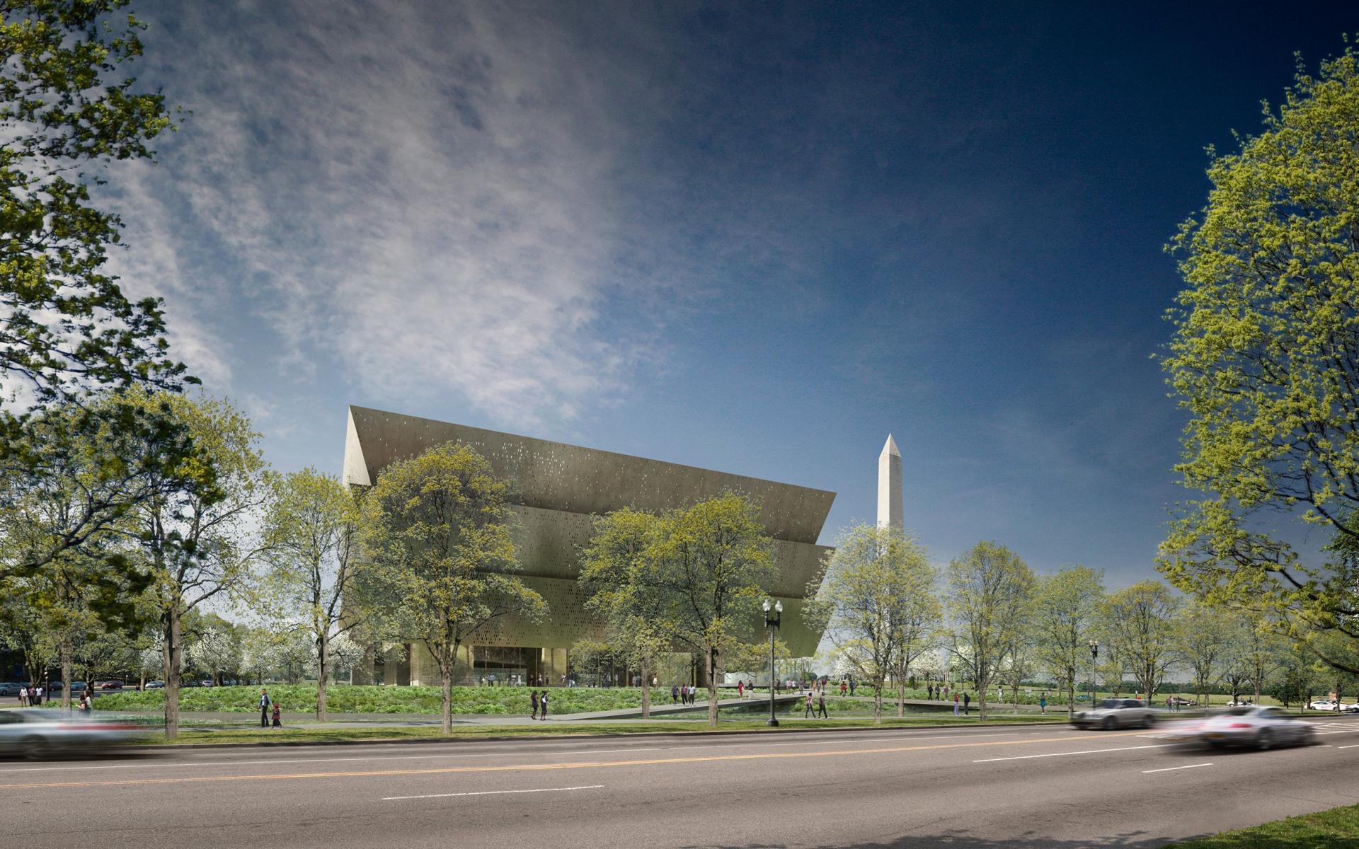 exterior view of the north side of the museum from Constitution Avenue